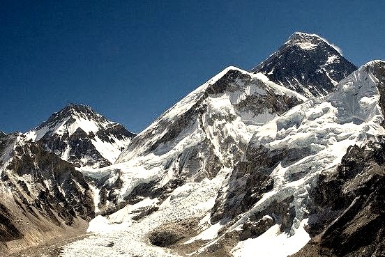 by PhilipHassell on Flickr.Everest summit seen from kala Pattar, Nepal.
