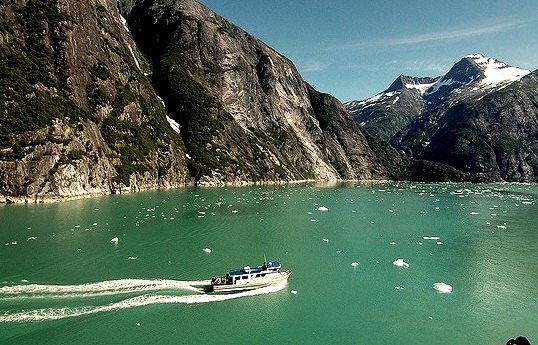 Inside Tracy Arm Fjord in Alaska, USA