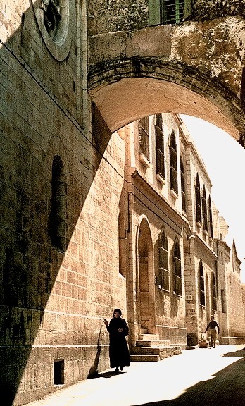 Ecce Homo Arch on Via Dolorosa, Jerusalem, Israel