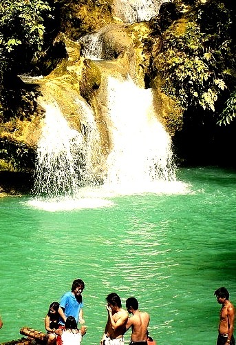 Ready for a summer plunge, Kawasan Waterfalls, Philippines