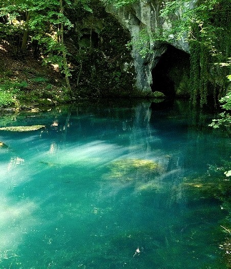 visitheworld:Krupajsko Vrelo blue karstic spring in eastern Serbia
