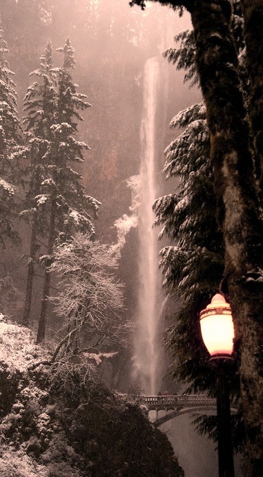 Lantern, Multnomah Falls, Oregon