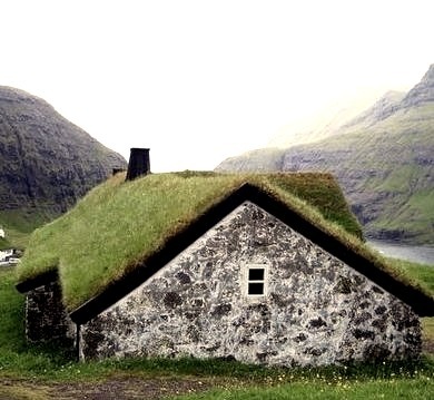 Grass Roofed House, Streymoy, Faroe Islands