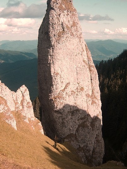 Giant rocks in Ceahlau Mountains, Romania